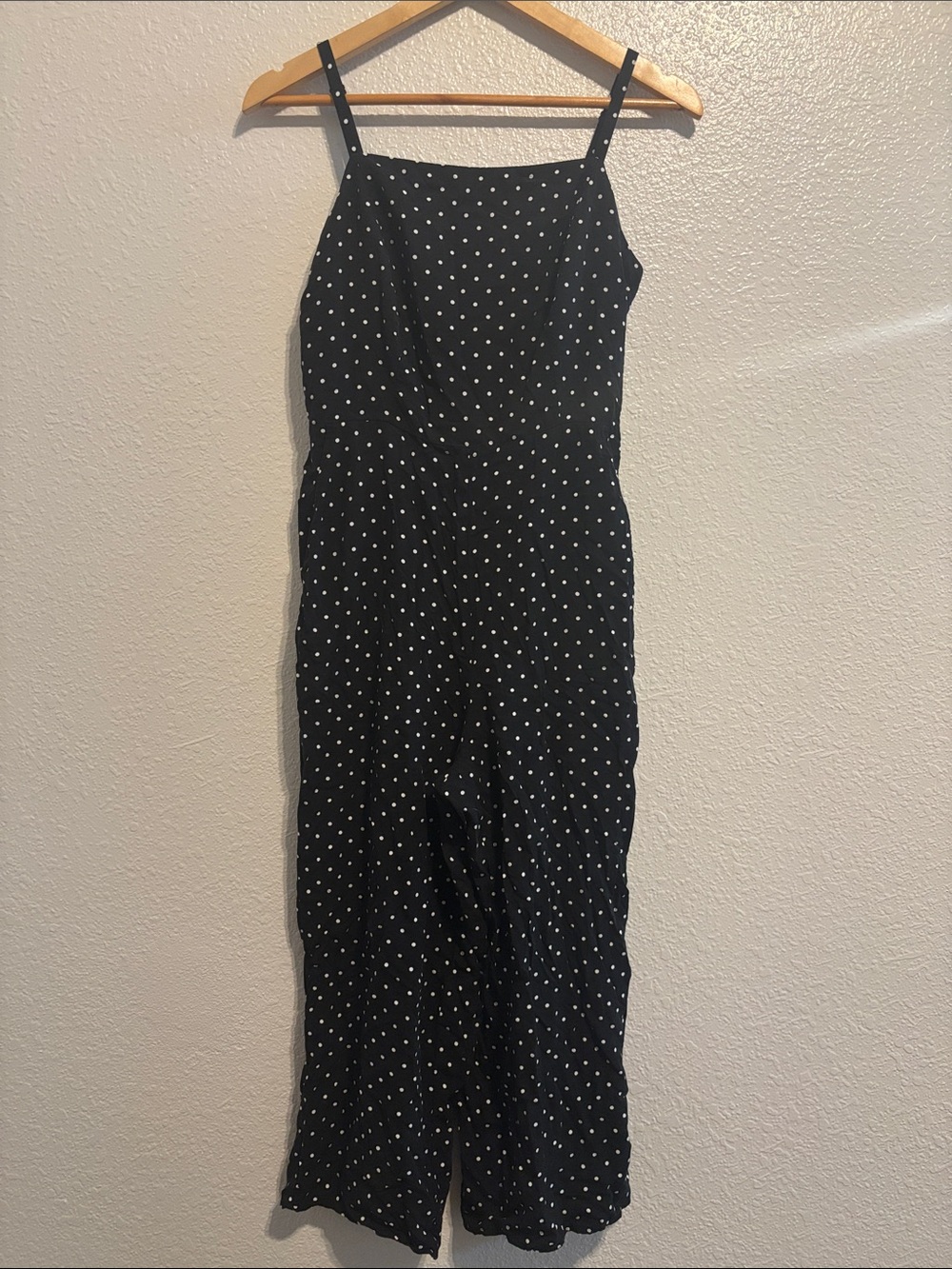 Black Polka Dot Women's Jumpsuit - Sleeveless Elegant Style
